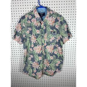 Chubbies Hawaiian Mens Button Up Floral Shirt Size M